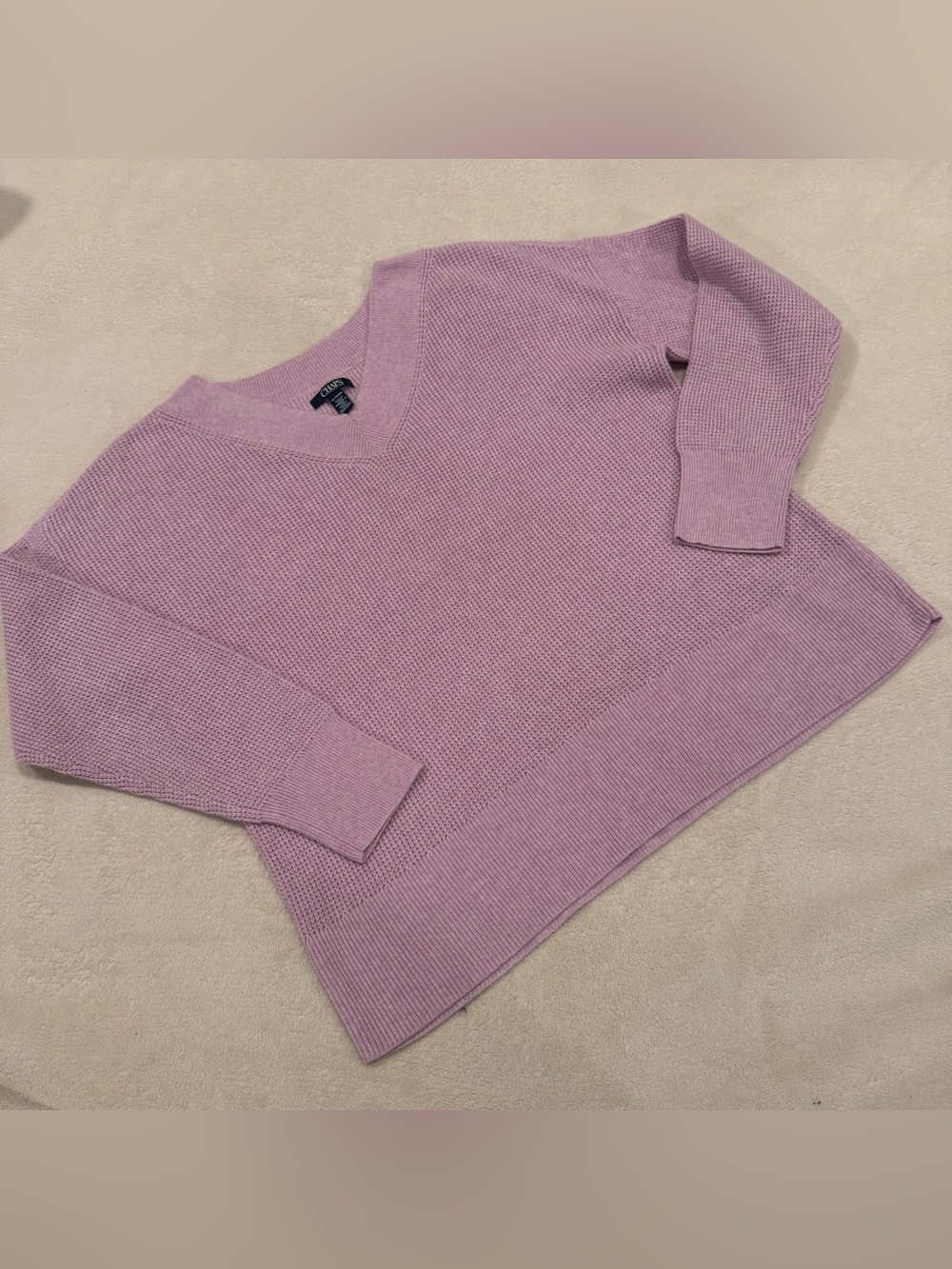 Chaps Women's V-Neck Sweater - Light Lavender